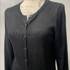 Black The Limited Button-Up Cardigan
